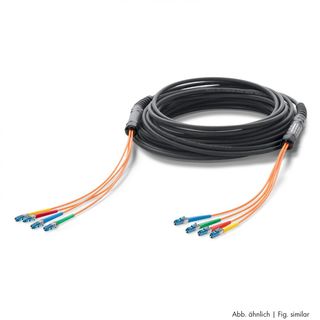 Sommer cable Digital LWL-Verteilsystem , LC | HI-FIBER4-MC <-> HI-FIBER4-MC im Kern | Multimode | OCTOPUS Doppelmantel | Unterwasser-Verlegung | 150m | HT-Serie