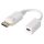 Adapterkabel | DisplayPort male/DisplayPort mini female gerade, weiß