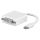 Adapterkabel | DisplayPort mini male/DVI-D 24 + 5 Single link female gerade, weiß