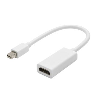 Adapterkabel | HDMI female/DisplayPort 1.2 mini male gerade, wei