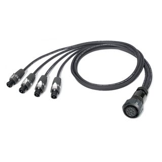 Sommer cable Speaker System , speakON® 4-polig/LK 8-pol female; NEUTRIK®/HICON; Multipin mit Überwurfmutter | 04/00 | 1,00m