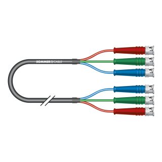 Video-Multicore Transit Mini Flex, 3  x  0,08 mm² | BNC / BNC, HICON | 2,50m