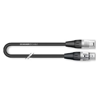 Mikrofonkabel SC-SEMICOLON PUR, 4 x 0.14 mm² | XLR / XLR, HICON | 1,00m | schwarz