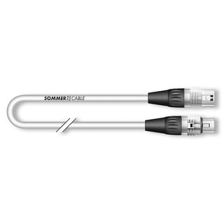 Mikrofonkabel SC-SEMICOLON PVC, 4 x 0,14 mm² | XLR / XLR, HICON | 3,00m | weiß