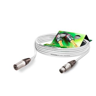 Mikrofonkabel SC-SEMICOLON PVC, 4 x 0.14 mm² | XLR / XLR, NEUTRIK® | 3,00m | weiß