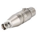 NEUTRIK®  Adapter | BNC female/XLR 3-pol female gerade, nickelfarben