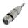 NEUTRIK®  Adapter | Klinke male mono/XLR 3-pol female gerade, silbergrau