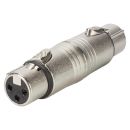 NEUTRIK®  Adapter | XLR 3-pol female gerade, silbergrau