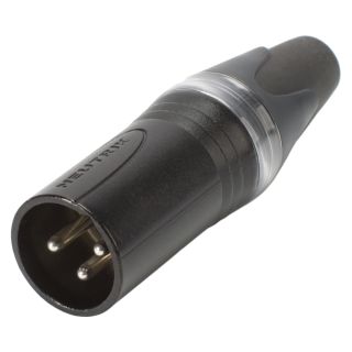 NEUTRIK®  Adapter | DMX Terminator 120 O/XLR 3-pol male gerade, silbergrau