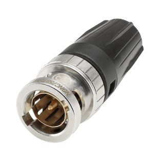 NEUTRIK® BNC HD-SDI Crimp-Kabelstecker, gerade, schwarz