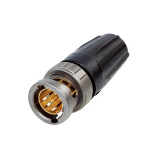 NEUTRIK® BNC UHD Crimp-Kabelstecker, gerade, schwarz