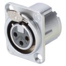 NEUTRIK® XLR, 3-pol , Metall-,...