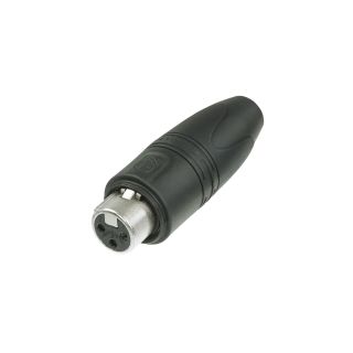 NEUTRIK® XLR, 3-pol , Metall-, Löttechnik-Kabelbuchse, vergoldete(r) Kontakt(e), gerade, nickelfarben