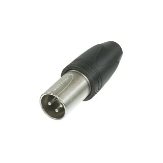 NEUTRIK® XLR, 3-pol , Metall-, Löttechnik-Kabelstecker, vergoldete(r) Kontakt(e), gerade, nickelfarben