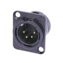 NEUTRIK® XLR, 4-pol , Metall-,...