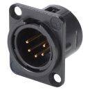 NEUTRIK® XLR, 5-pol , Metall-,...