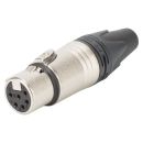 NEUTRIK® XLR, 6-pol , Metall-,...