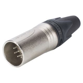 NEUTRIK® XLR, 7-pol , Metall-, Löttechnik-Kabelstecker, versilberte(r) Kontakt(e), gerade, nickelfarben