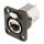 NEUTRIK® RJ45 CAT.6A, 8-pol , Metall-, Patch-Einbaubuchse, Type D, schwarz