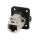 NEUTRIK® RJ45 CAT.6A IDC IP65, 8-pol , Metall-, Patch-Einbaubuchse, Type D, schwarz