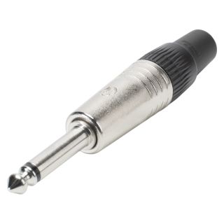 NEUTRIK® Klinke (6,3mm)  2-pol Metall-Löttechnik-Stecker, Pin vernickelt, gerade, nickelfarben