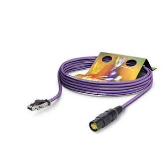 Instrumentenkabel SC-Mercator PUR, 8  x  0.14 mm² | RJ45 / RJ45, HICON | 3,00m | violett