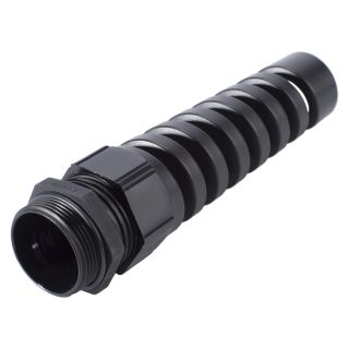 Zugentlastung, Kunststoff, wasserdicht für PG-Gewinde | M25x1,5 (9-17mm) | schwarz | Ja