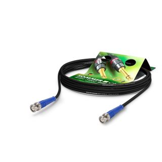 HF-Kabel RG-Classic 50 Ohm, 1  x  0,48 mm² | BNC / BNC, HICON | 0,25m | schwarz | blau