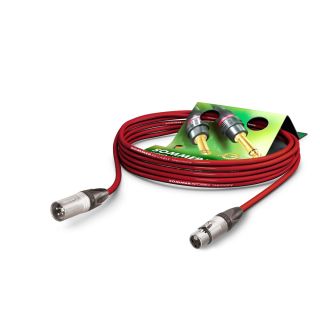 Mikrofonkabel SC-Source MKII Highflex, 2 x 0.25 mm² | XLR / XLR, NEUTRIK® | 5,00m | rot