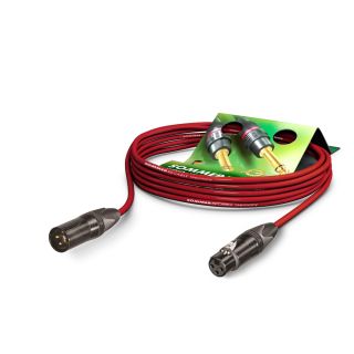 Mikrofonkabel SC-Source MKII Highflex, 2 x 0.25 mm² | XLR / XLR, NEUTRIK® | 10,00m | rot