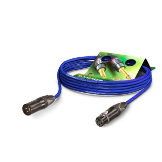 Mikrofonkabel SC-Source MKII Highflex, 2 x 0.25 mm² | XLR / XLR, NEUTRIK® | 20,00m | blau