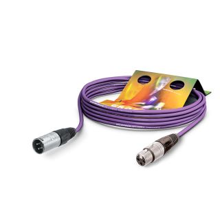 Mikrofonkabel Stage 22 Highflex, 2 x 0.22 mm² | XLR / XLR, NEUTRIK® | 2,00m | violett