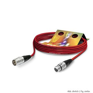 Mikrofonkabel Stage 22 Highflex, 2 x 0,22 mm² | XLR / XLR, HICON | 2,50m | rot