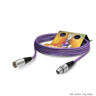 Mikrofonkabel Stage 22 Highflex, 2 x 0,22 mm² | XLR / XLR, HICON | 2,50m | violett