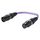 Sommer cable  Adapterkabel | XLR 3-pol male/XLR 3-pol female gerade | 0,15m | violett