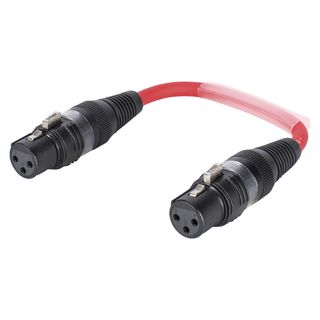 Sommer cable  Adapterkabel | XLR 3-pol female gerade | 0,15m | rot