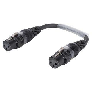 Sommer cable  Adapterkabel | XLR 3-pol female gerade | 0,15m | schwarz