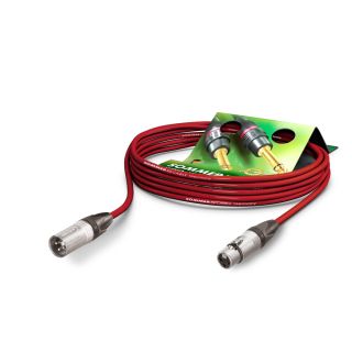 Mikrofonkabel Stage 22 Highflex, 2 x 0.22 mm² | XLR / XLR, NEUTRIK® | 0,50m | rot