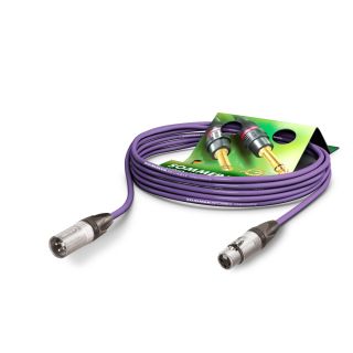 Mikrofonkabel Stage 22 Highflex, 2 x 0.22 mm² | XLR / XLR, NEUTRIK® | 0,50m | violett