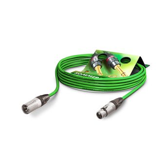 Mikrofonkabel Stage 22 Highflex, 2 x 0.22 mm² | XLR / XLR, NEUTRIK® | 20,00m | grün