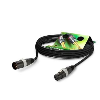 Mikrofonkabel SC-Square 4-Core MKII Highflex, 4 x 0.20 mm² | XLR / XLR, NEUTRIK® | 0,50m | schwarz | grau