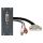 Steckverbinder-Modul DVI24+5 + 3,5 mm Stereoklinke fem. -> 0,15m Kabel DVI + 2xCinch / RCA fem., 2 HE, 1 BE für SYS-Gehäuseserien, Farbe: anthrazit, RAL 7016 | SYCFB21-DVI-C1