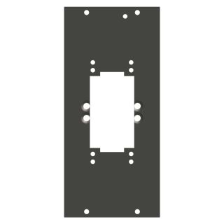 Seitenblech Rechteck-MP06 / MP10-Ausschnitt, 4 HE; Tiefe: 80 mm für SYSBOXX, Farbe: anthrazit, RAL 7016