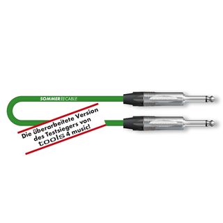 Instrumentenkabel Tricone® MKII, 1  x  0.22 mm² | Klinke / Klinke, NEUTRIK® | 3,00m | grün