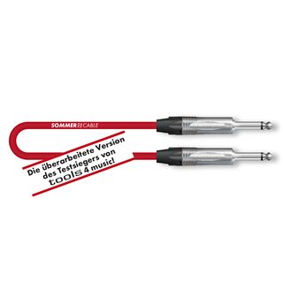 Instrumentenkabel Tricone® MKII, 1  x  0.22 mm² | Klinke / Klinke, NEUTRIK® | 6,00m | rot