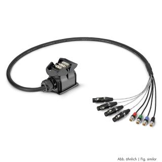 Sommer cable MADI Anschluss-Systeme , HAN-ECO female, Aufbaugehäuse mit Bügel/rearTWIST® BNC Stecker; HARTING/NEUTRIK® | 05 | 1,20m