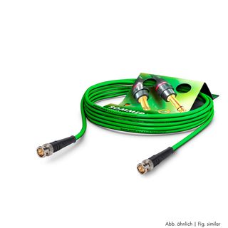 Video-Patchkabel HD-SDI (HDTV) SC-Vector 0.8/3.7, 1  x  0.80 mm² | BNC / BNC, HICON | 1,00m | grün | violett