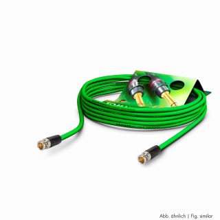 Video-Patchkabel HD-SDI (HDTV) SC-Vector 0.8/3.7, 1  x  0.80 mm² | BNC / BNC, NEUTRIK® | 5,00m | grün | violett