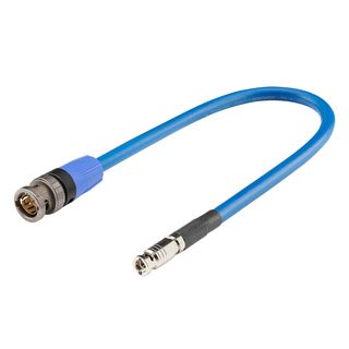 Video, 1  x  0,50 mm² | Mini-BNC male 75 O / NBNC75BLP9X | 0,40m | blau | blau