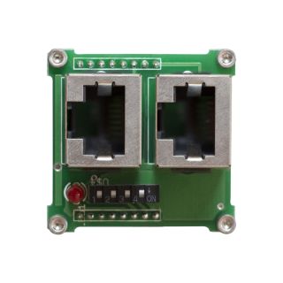 Tastermodul, 4-fach, RS232 4-fach-Tastermodul, RS232 mit LED-Beleuchtung, Baugre: 45x45 mm, Kunststoff, Farbe: reinwei | W45KWAP-RS232